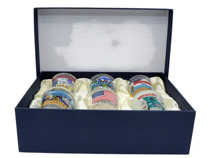 Missouri United States USA Souvenir Boxed Shot Glass Set (Set of 6)