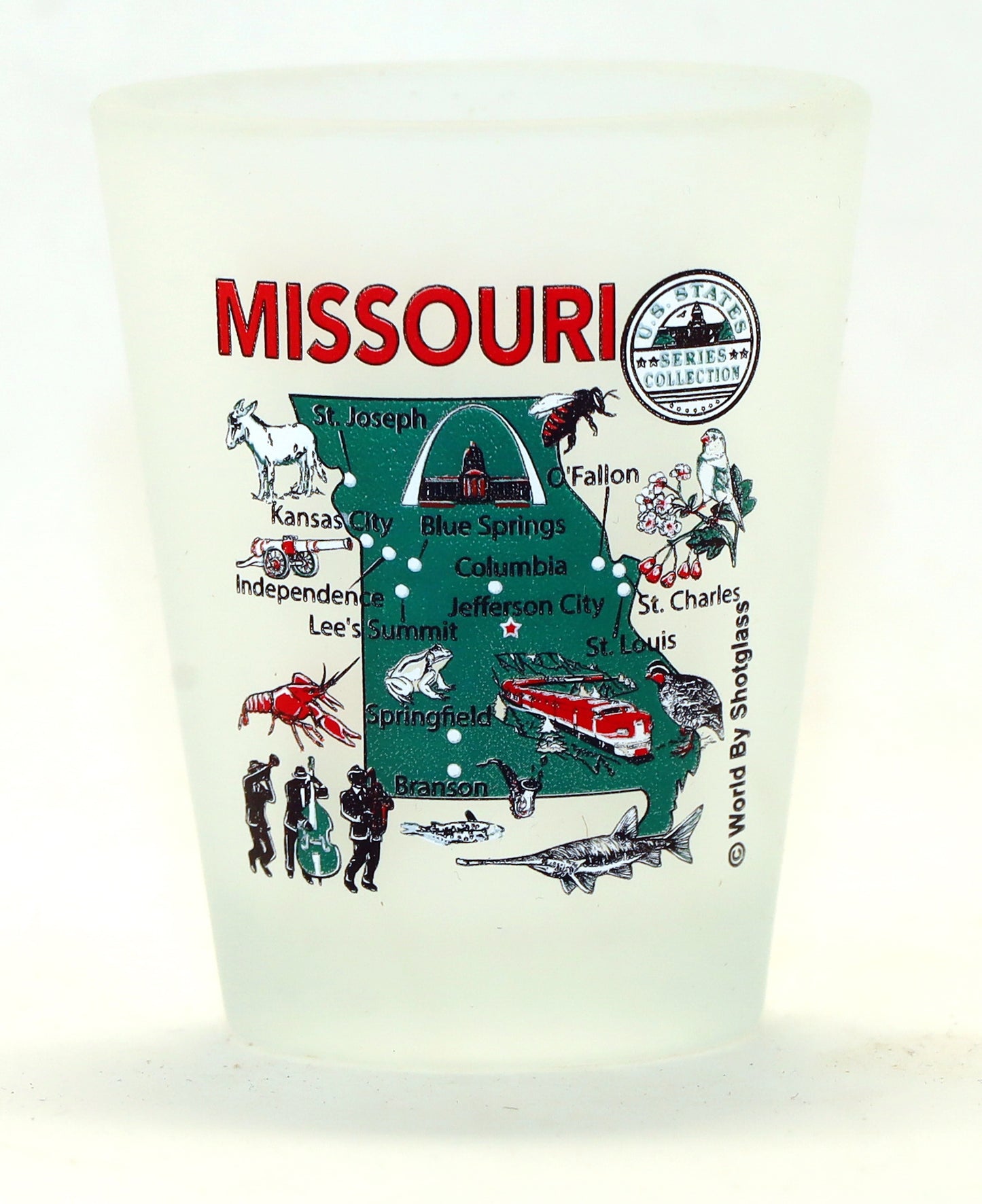 United States USA Midwestern Great Plains States Souvenir Boxed Shot Glass Set (Set of 6)
