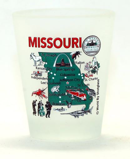 United States USA Midwestern Great Plains States Souvenir Boxed Shot Glass Set (Set of 6)
