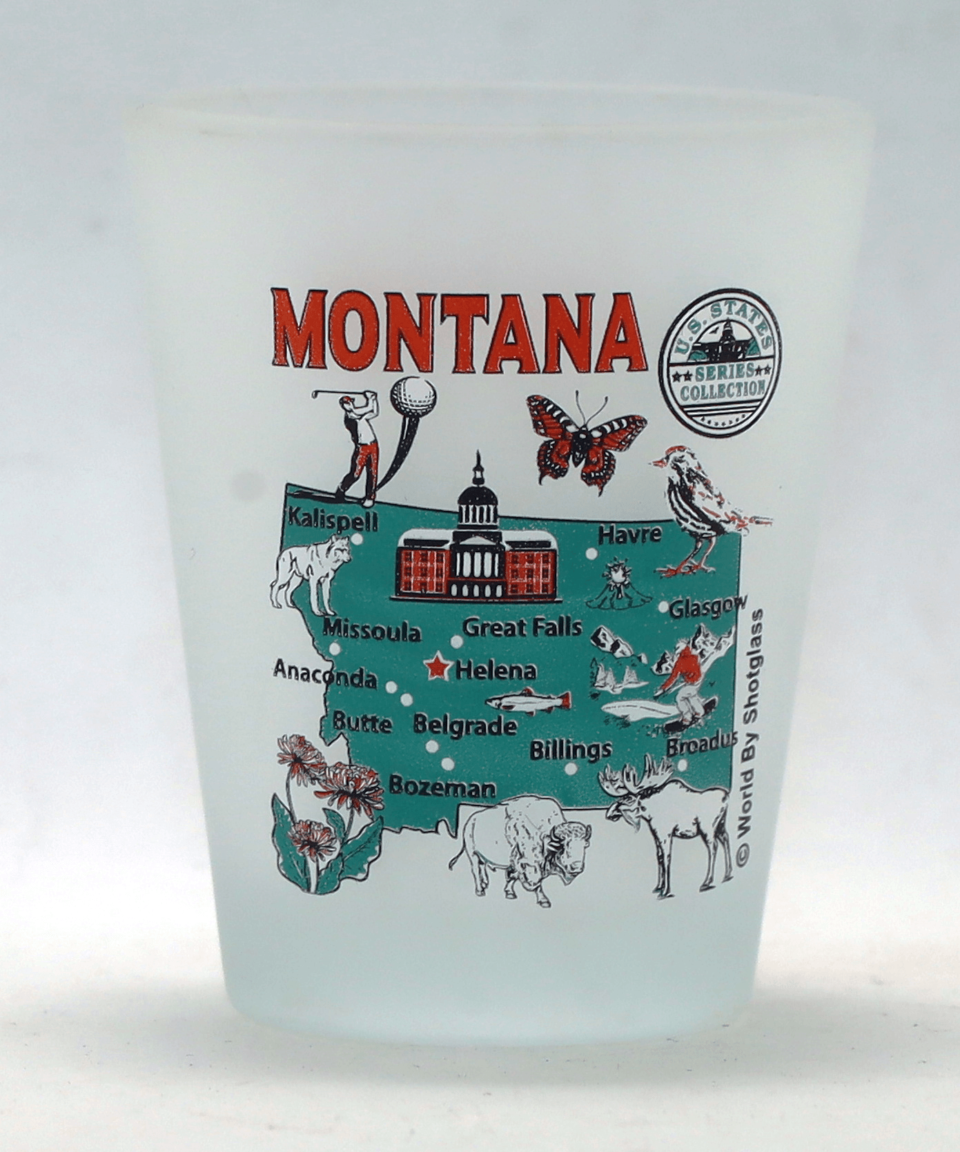 Montana United States USA Souvenir Boxed Shot Glass Set (Set of 6)