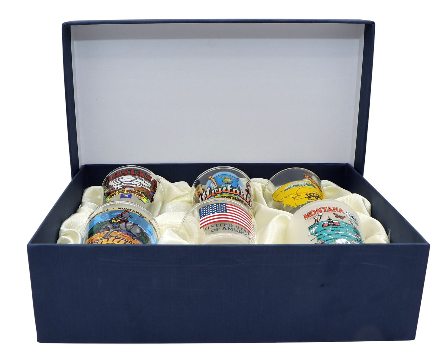 Montana United States USA Souvenir Boxed Shot Glass Set (Set of 6)