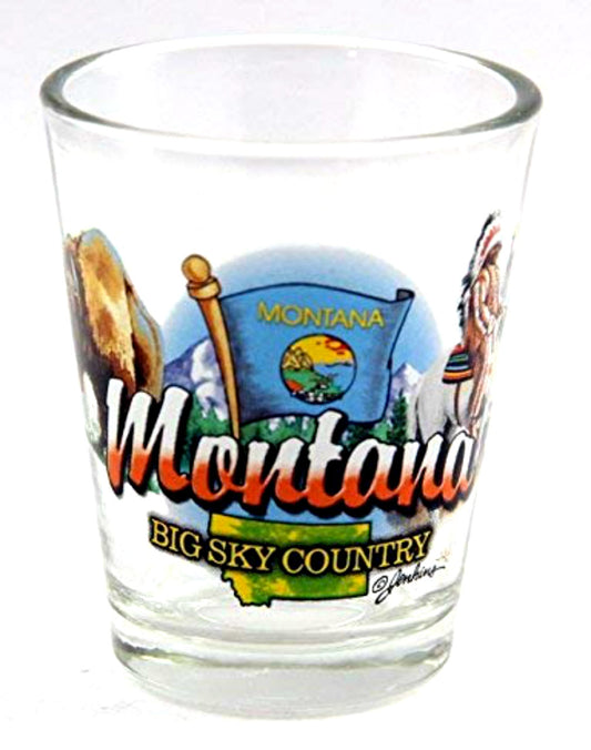 Montana Big Sky Country State Elements Shot Glass