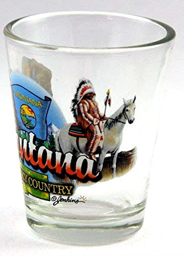 Montana Big Sky Country State Elements Shot Glass