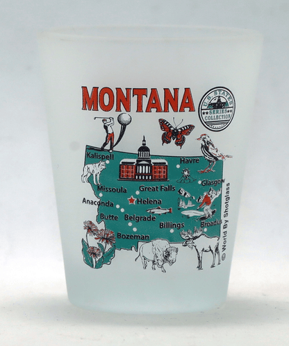 United States USA Mountain West States Souvenir Boxed Shot Glass Set (Set of 6)
