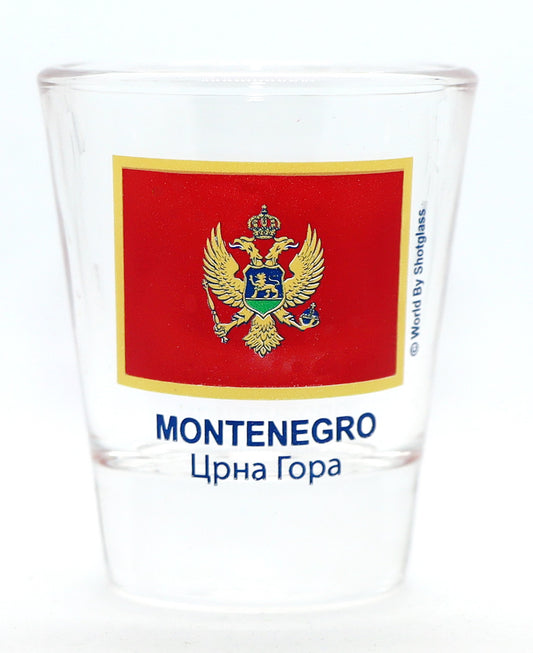 Montenegro Flag Shot Glass