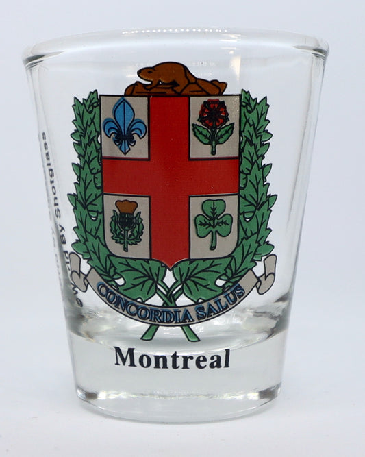 Montreal Canada Coat Of Arms Shot Glass