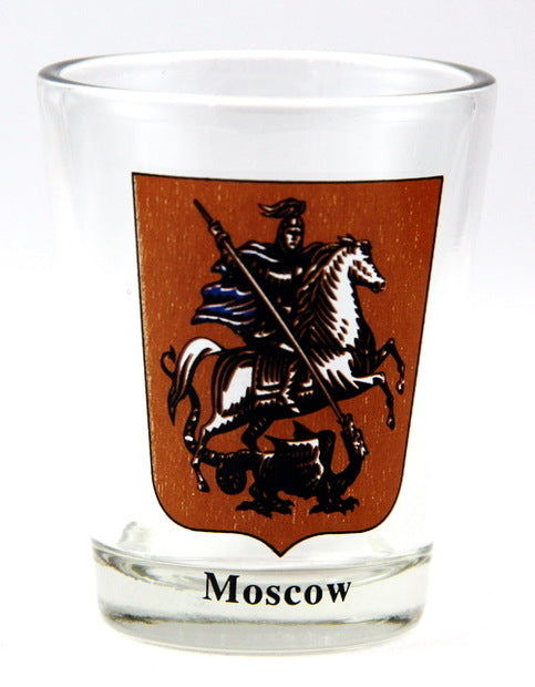 Moscow Russia Coat Of Arms Shot Glass