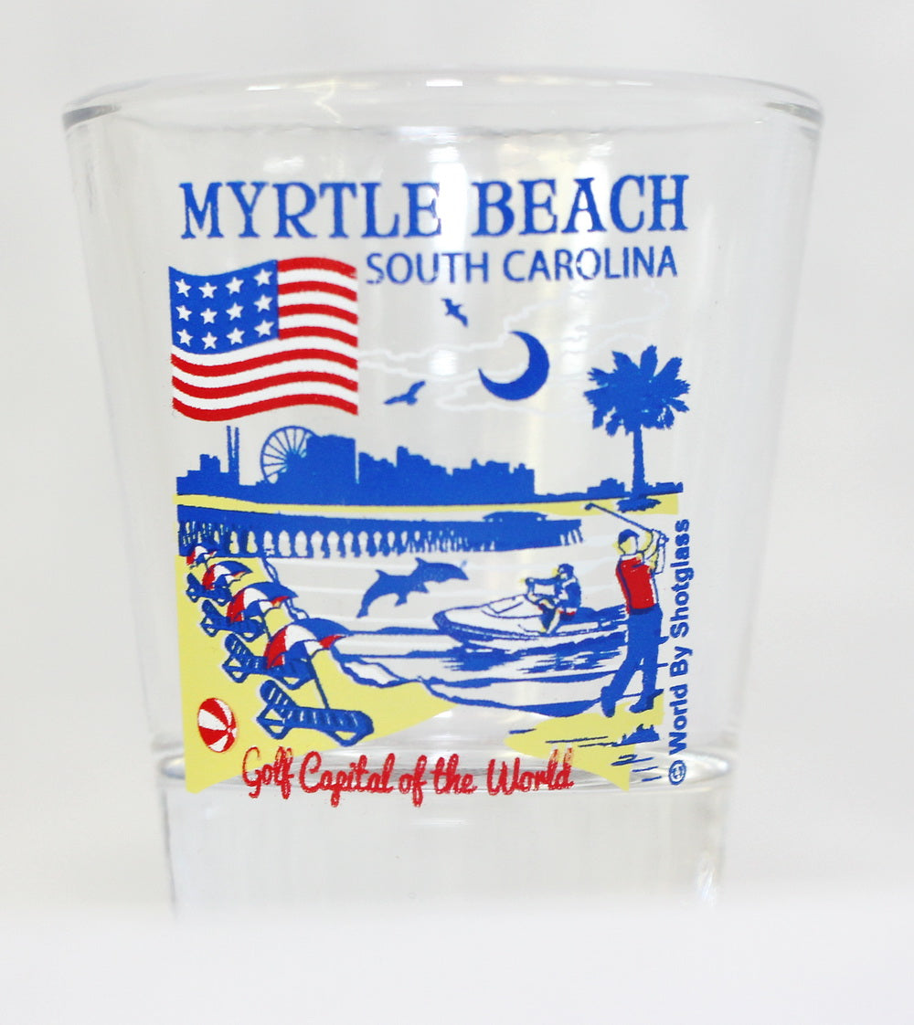 Myrtle Beach South Carolina Great American Cities Collection Shot Glass