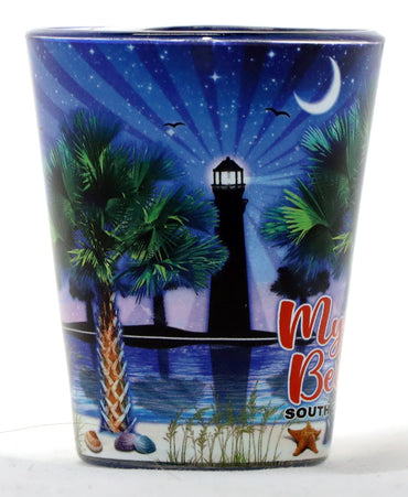 Myrtle Beach South Carolina Palm In and Out Shot Glass