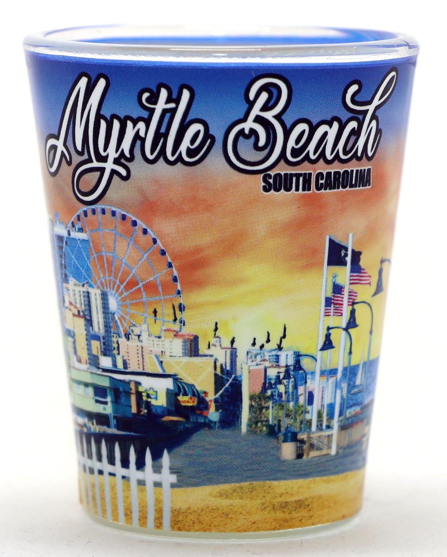 Myrtle Beach South Carolina Photo Collage Ceramic Shot Glass