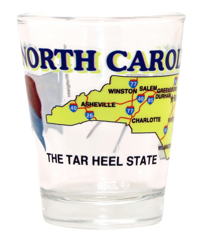 North Carolina United States USA Souvenir Boxed Shot Glass Set (Set of 6)