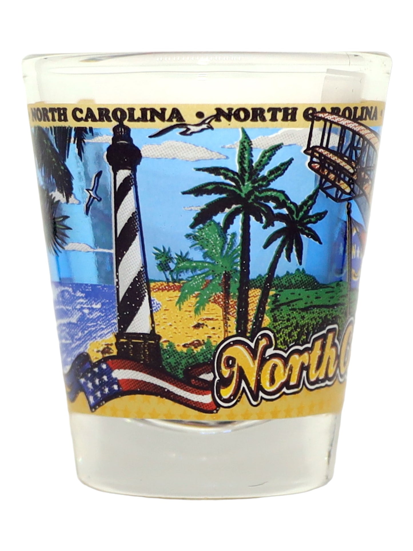 North Carolina State Wraparound Shot Glass