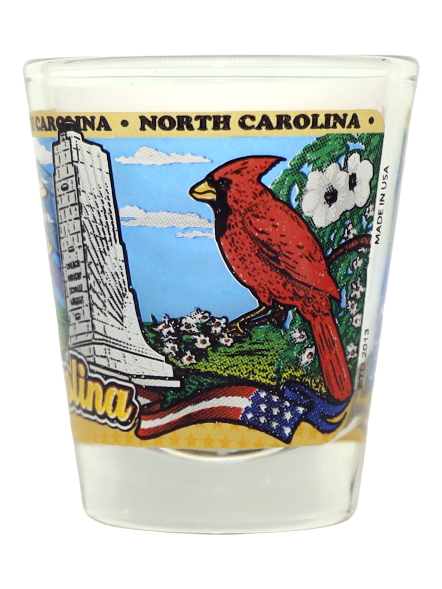 North Carolina State Wraparound Shot Glass