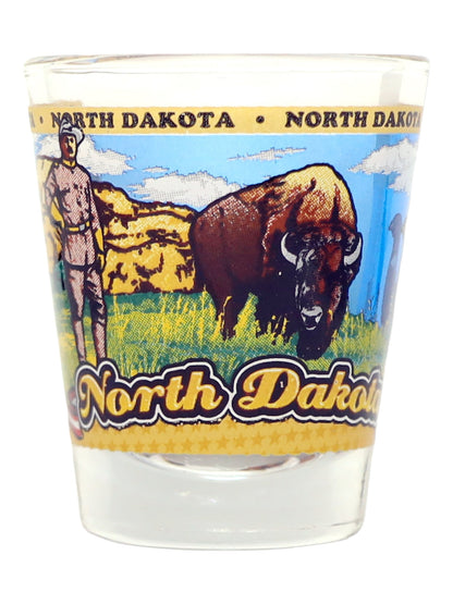 North Dakota United States USA Souvenir Boxed Shot Glass Set (Set of 6)