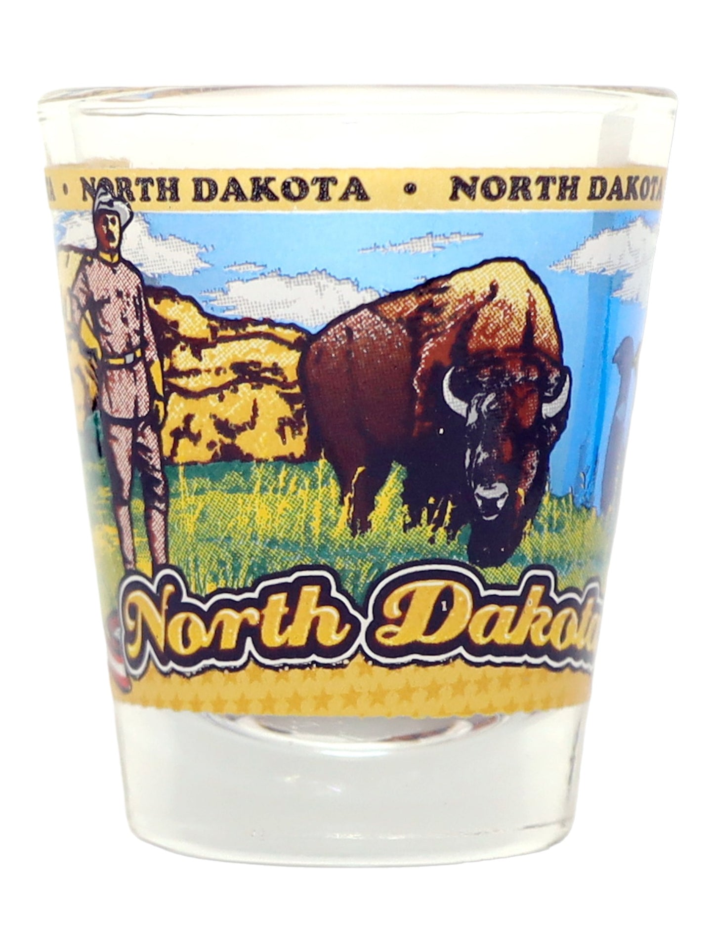 North Dakota State Wraparound Shot Glass