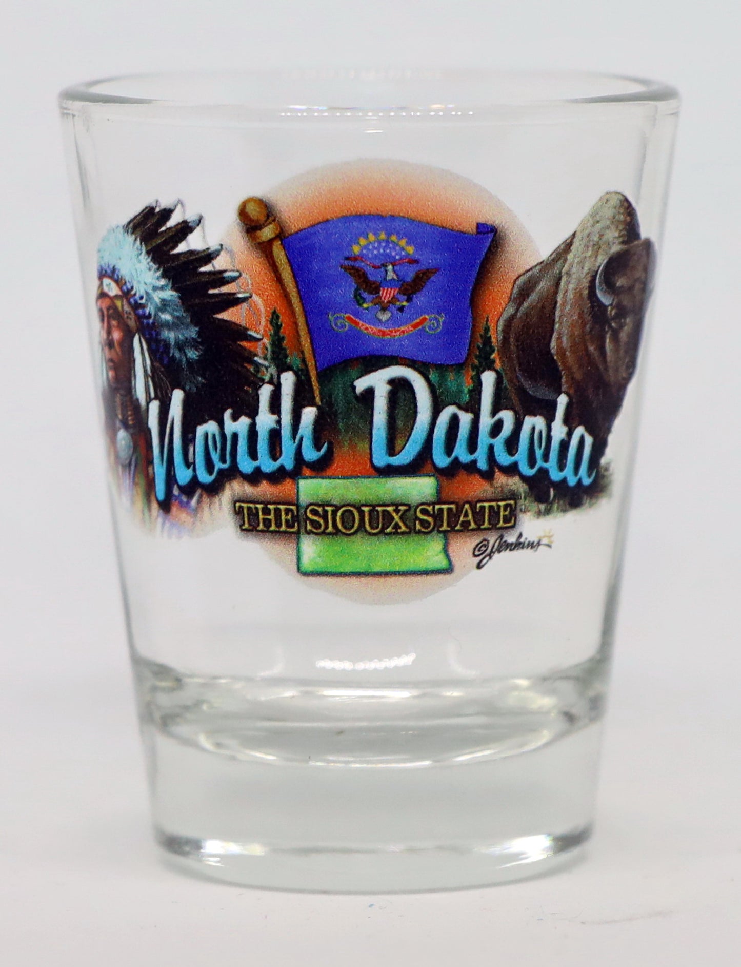 North Dakota United States USA Souvenir Boxed Shot Glass Set (Set of 6)