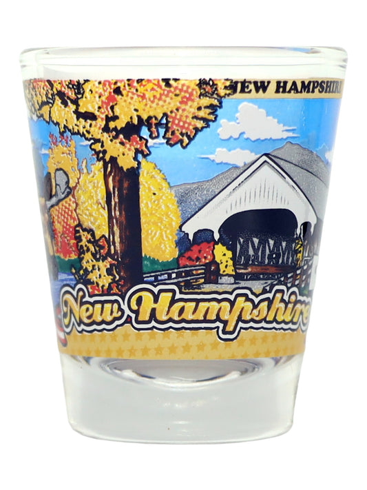 New Hampshire State Wraparound Shot Glass