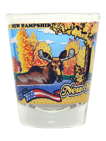 New Hampshire State Wraparound Shot Glass