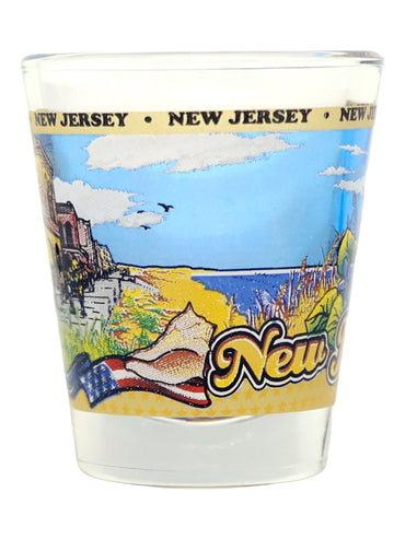 New Jersey State Wraparound Shot Glass