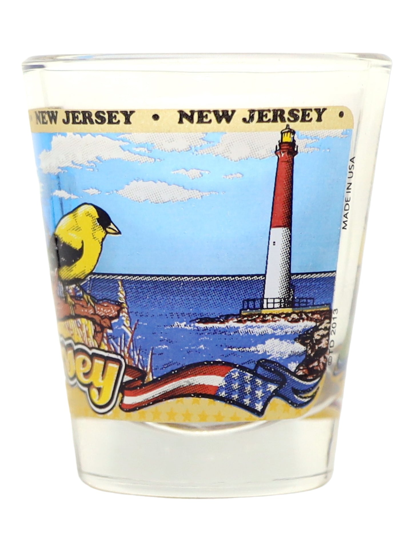 New Jersey State Wraparound Shot Glass