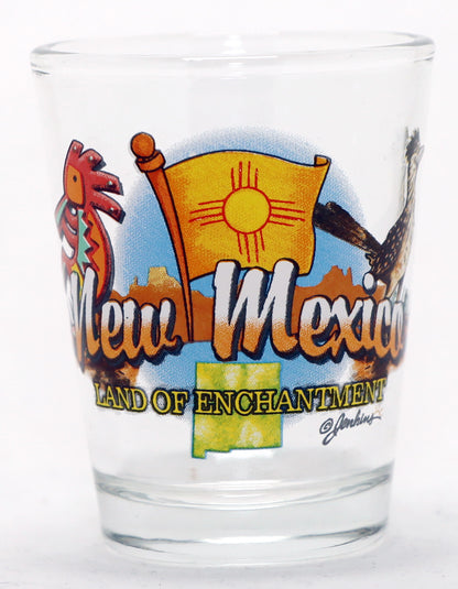 New Mexico United States USA Souvenir Boxed Shot Glass Set (Set of 6)