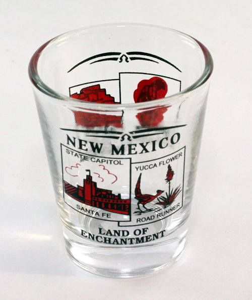 New Mexico State Scenery Red New Shot Glass