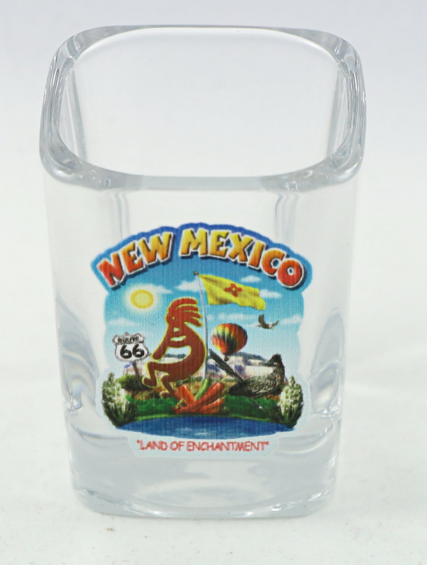 New Mexico State Montage Square Shot Glass