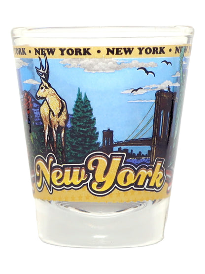 New York United States USA Souvenir Boxed Shot Glass Set (Set of 6)