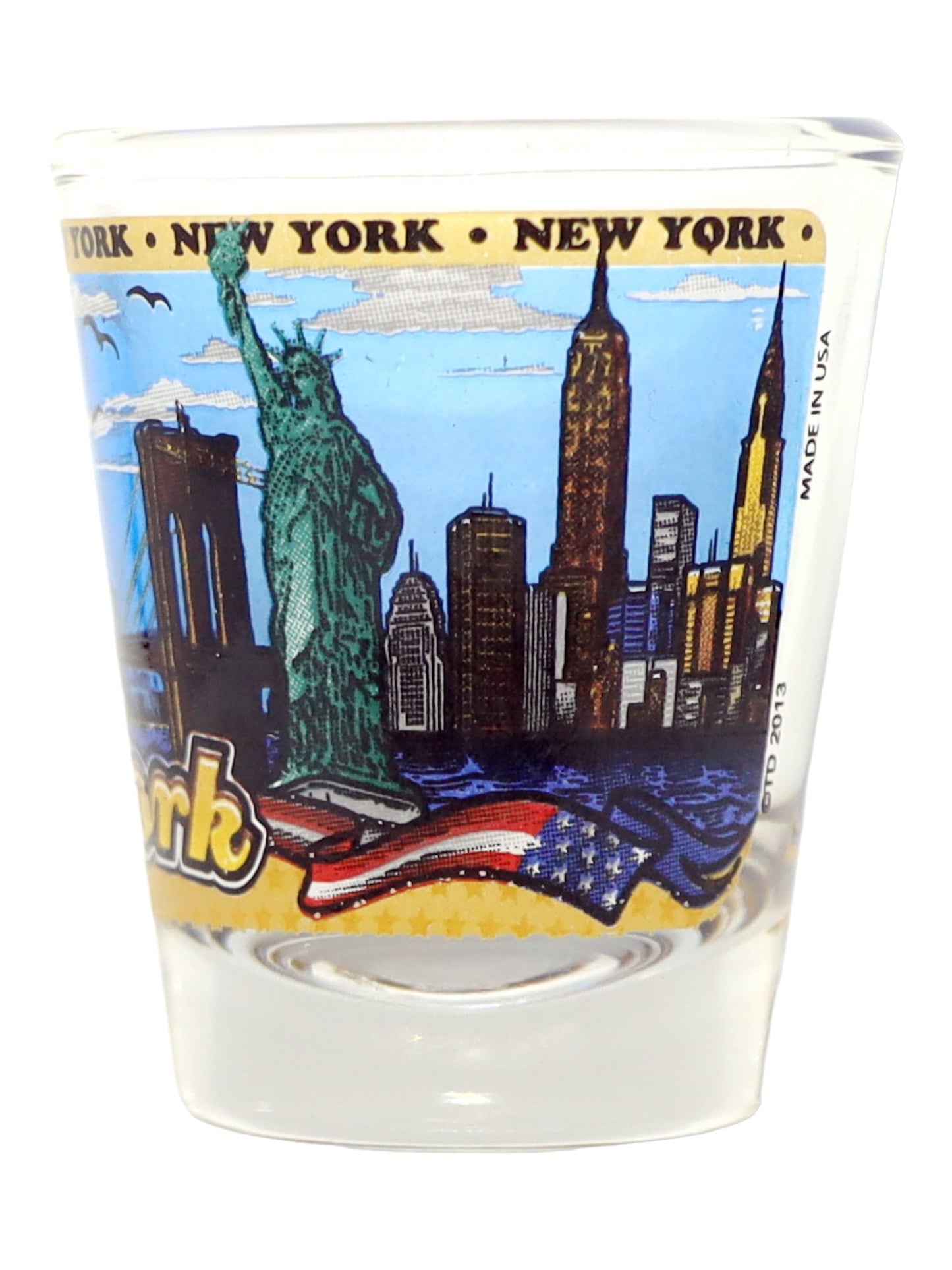 New York State Wraparound Shot Glass