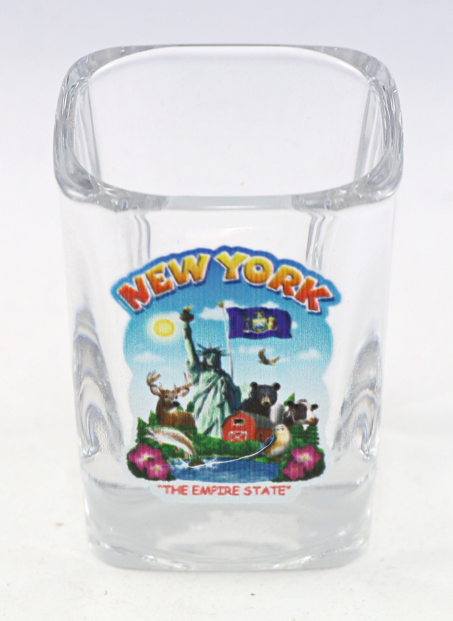 New York State Montage Square Shot Glass