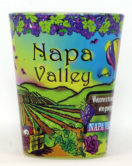 Napa Valley California Neon Shot Glass