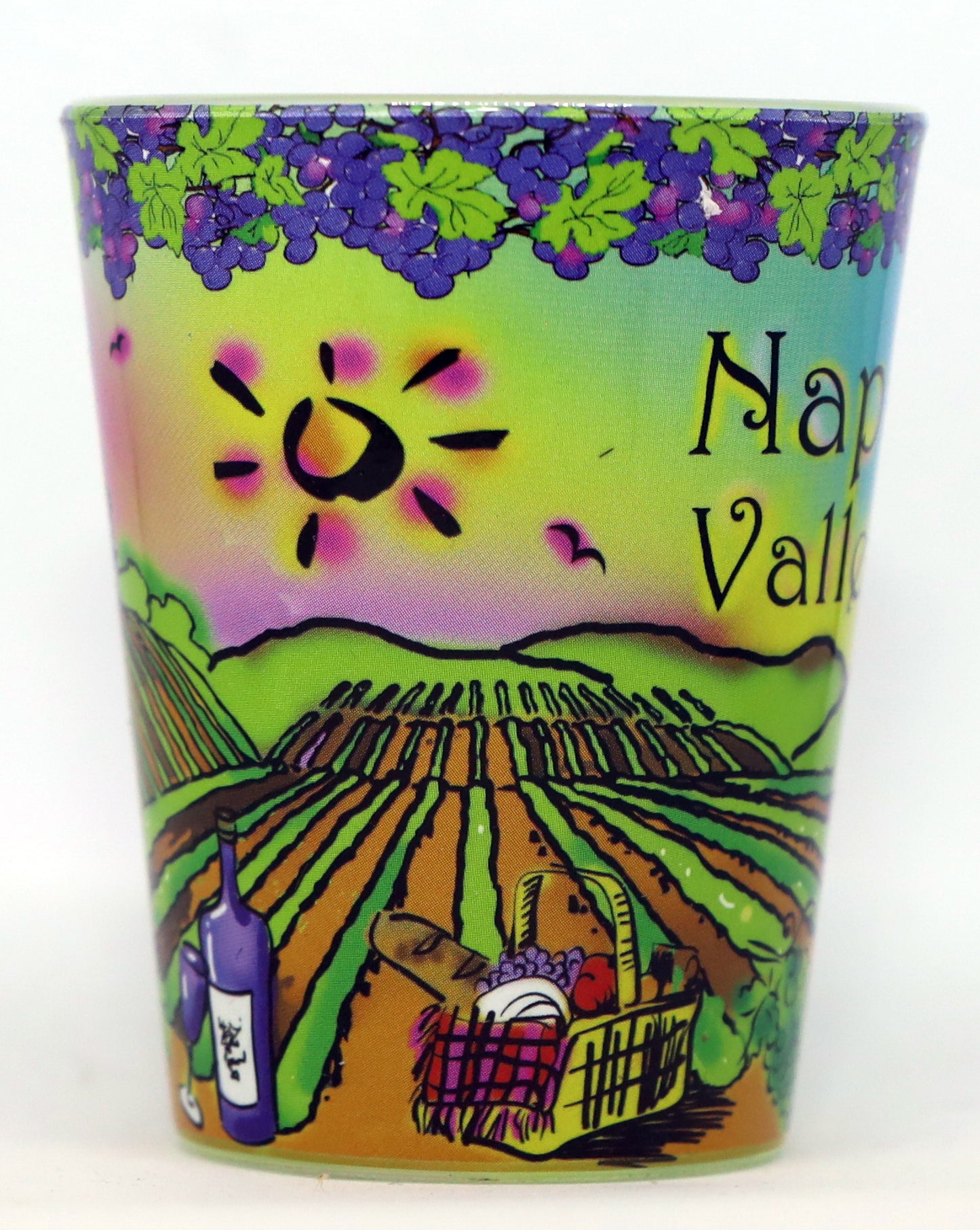 Napa Valley California Neon Shot Glass