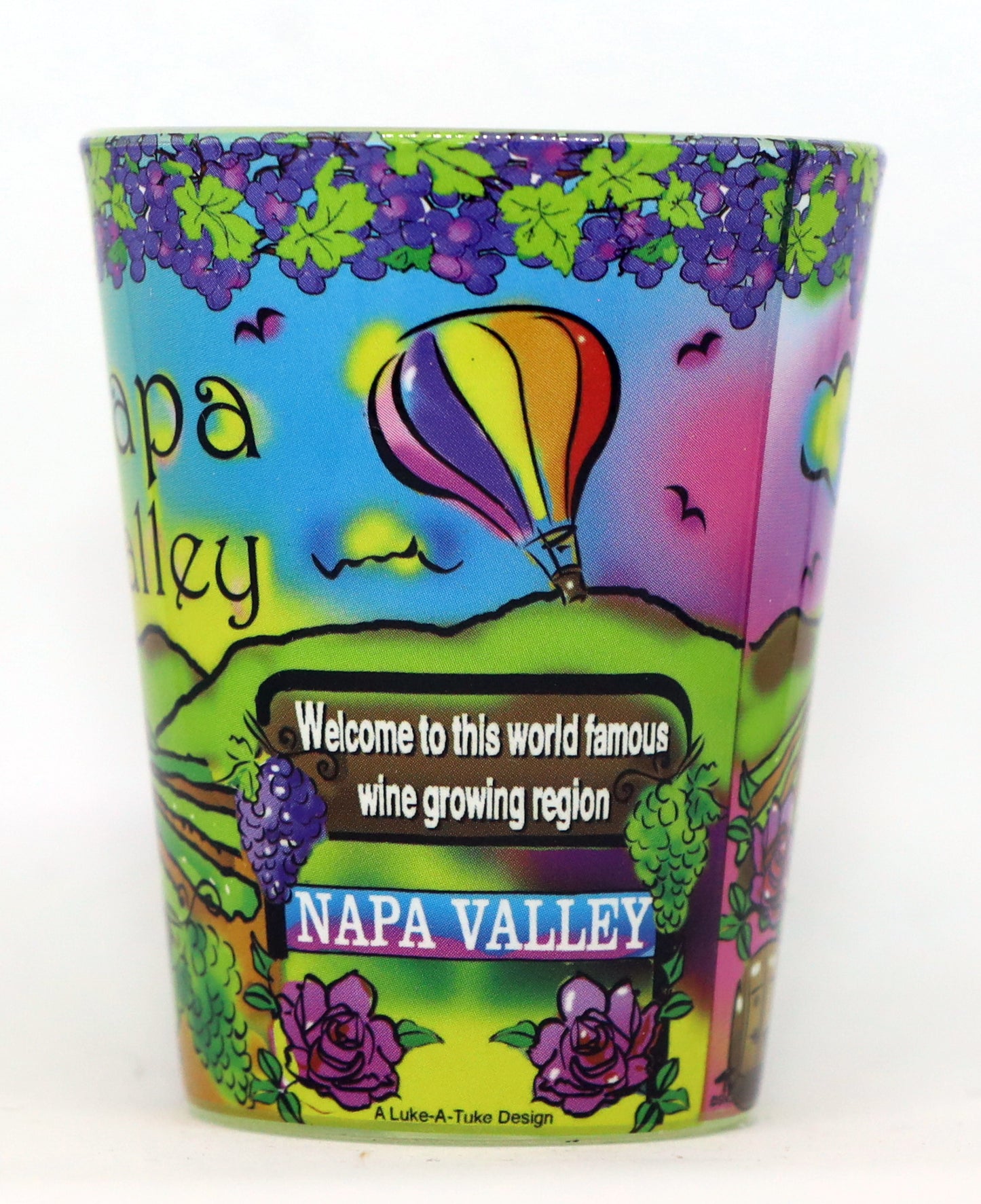 Napa Valley California Neon Shot Glass