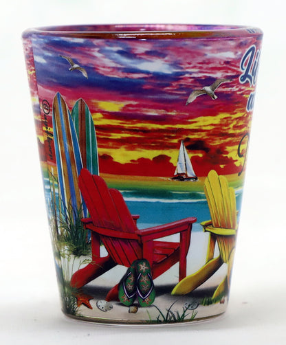 Nassau Bahamas Life's Better at the Beach Shot Glass