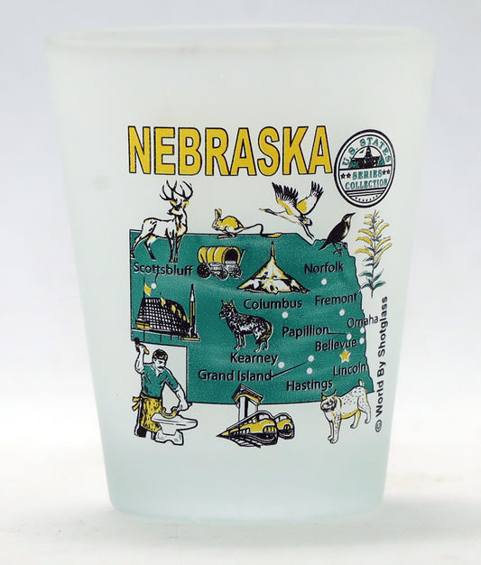 Nebraska State US States Series Collection Shot Glass