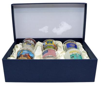 Nebraska United States USA Souvenir Boxed Shot Glass Set (Set of 6)