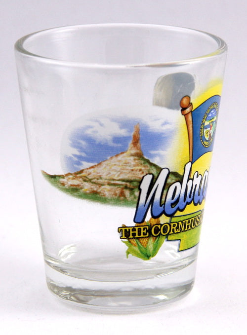 Nebraska Cornhusker State Elements Shot Glass