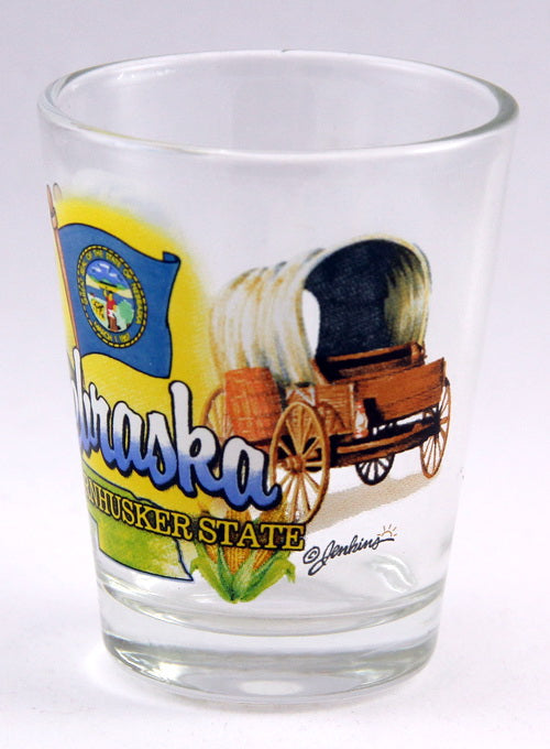 Nebraska Cornhusker State Elements Shot Glass