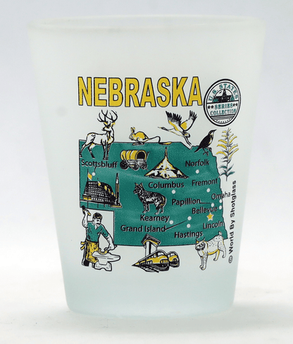 United States USA Midwestern Great Plains States Souvenir Boxed Shot Glass Set (Set of 6)