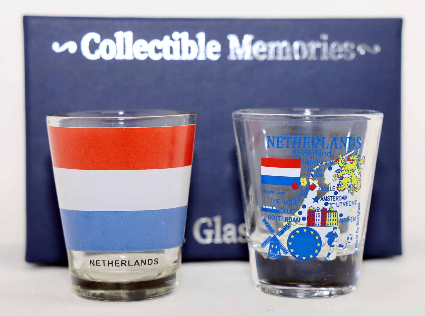 Netherlands Souvenir Boxed Shot Glass Set (Set of 2)