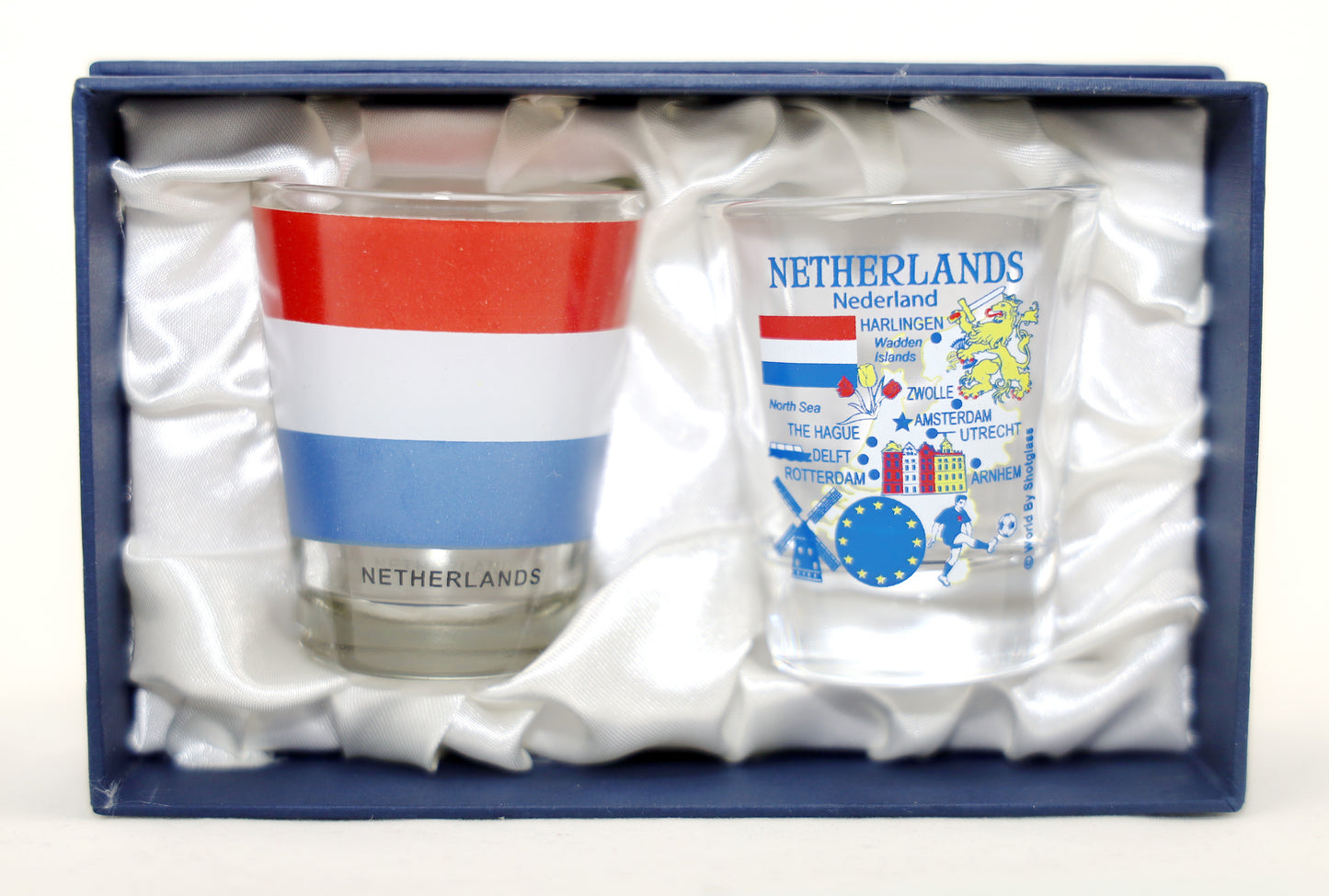 Netherlands Souvenir Boxed Shot Glass Set (Set of 2)