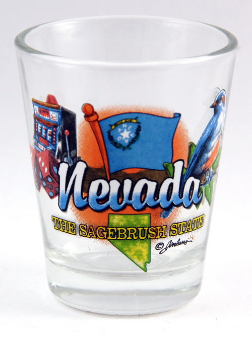 Nevada Sagebrush State Elements Shot Glass