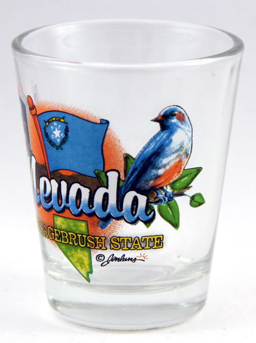 Nevada Sagebrush State Elements Shot Glass