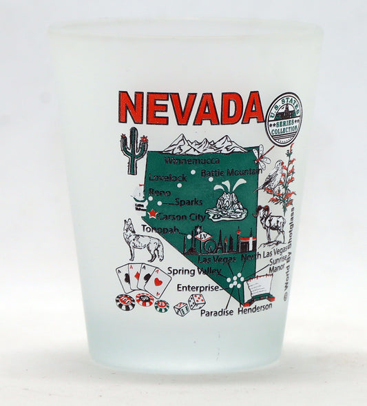 Nevada US States Series Collection Shot Glass
