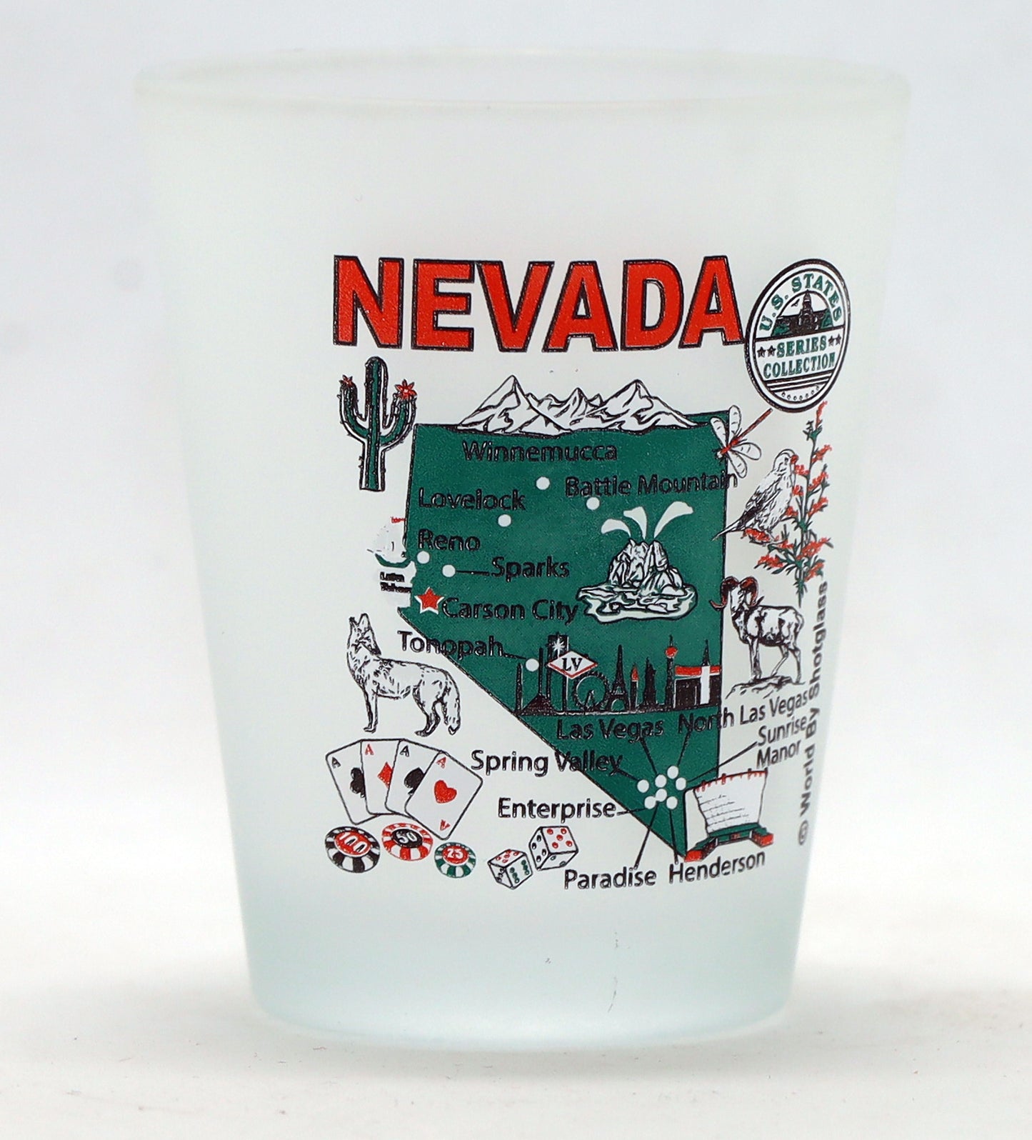 United States USA Southwestern States Souvenir Boxed Shot Glass Set (Set of 6)