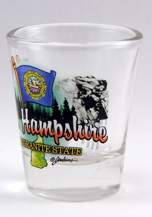 New Hampshire Granite State Elements Shot Glass