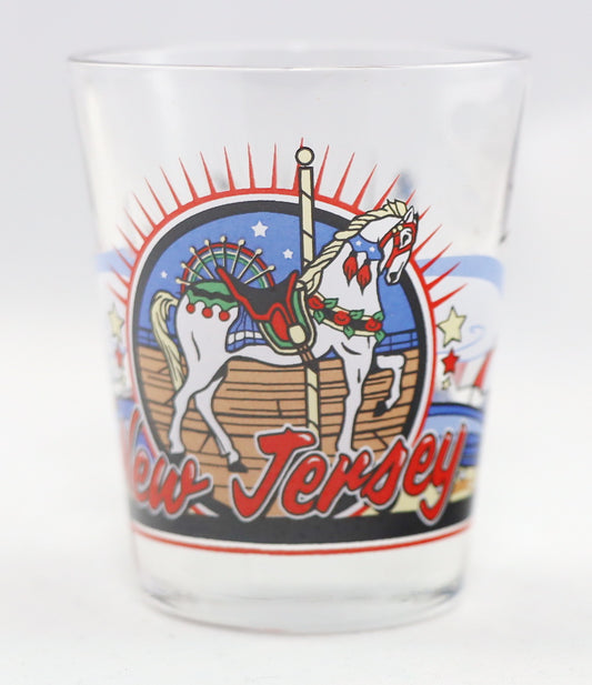 New Jersey 3 View Shot Glass