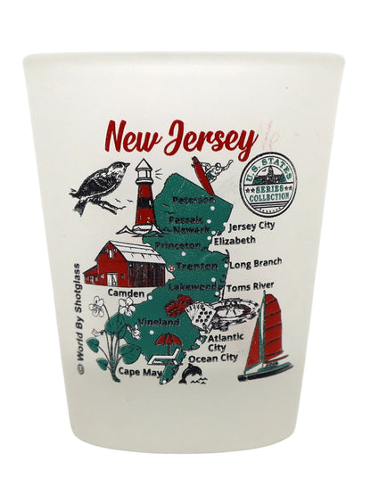 New Jersey United States USA Souvenir Boxed Shot Glass Set (Set of 6)