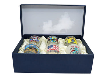 New Jersey United States USA Souvenir Boxed Shot Glass Set (Set of 6)