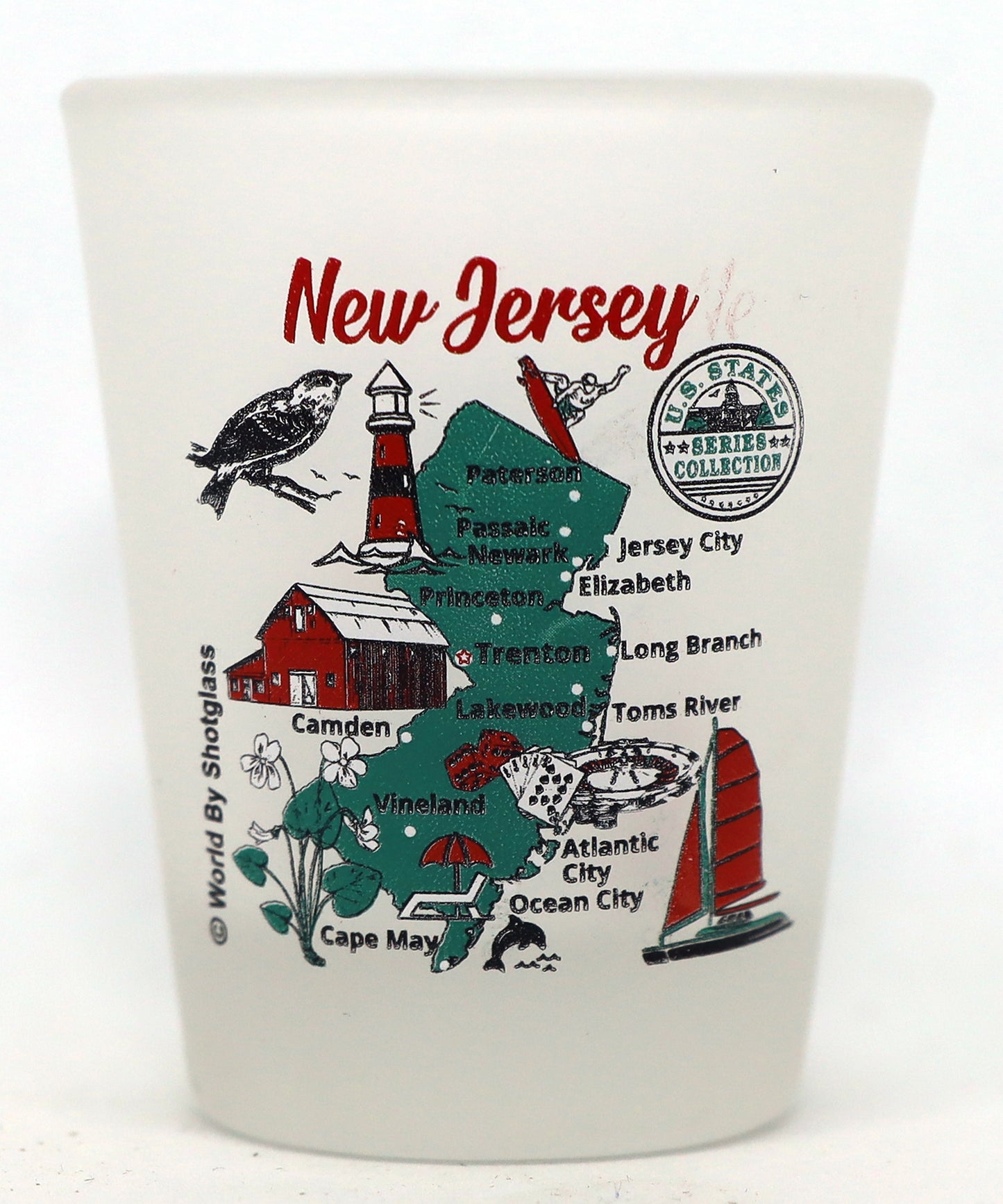 United States USA Mid-Atlantic States Souvenir Boxed Shot Glass Set (Set of 6)
